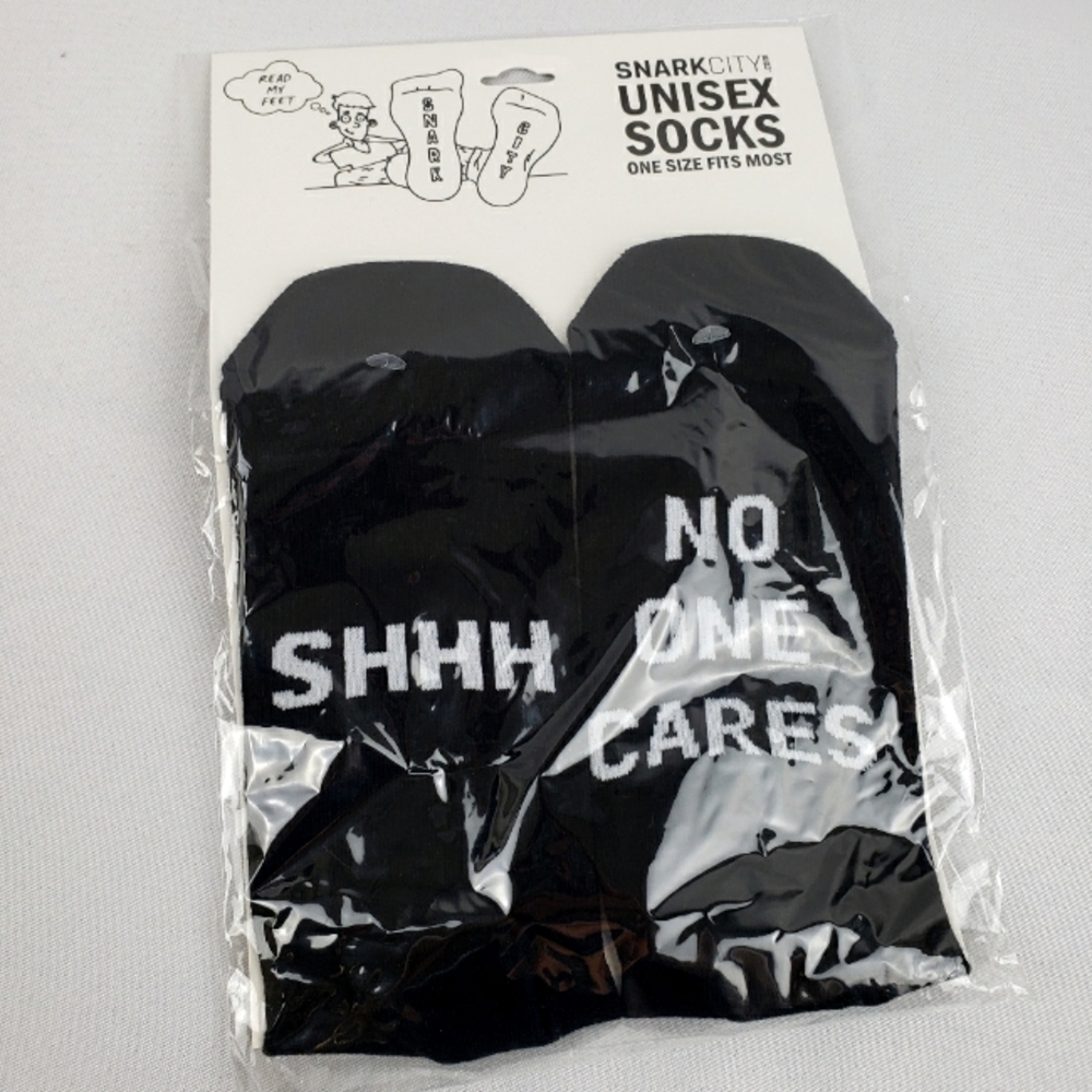 NWT Shhh No One Cares socks